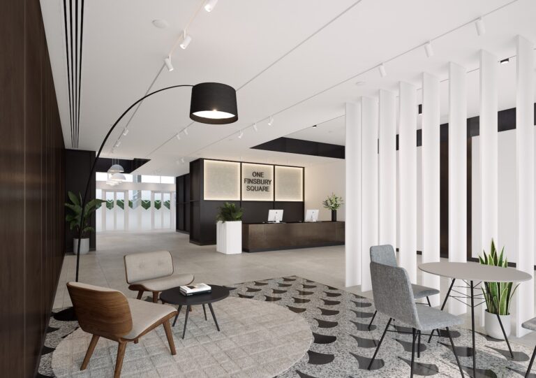 Lobby of One Finsbury Square Office Space