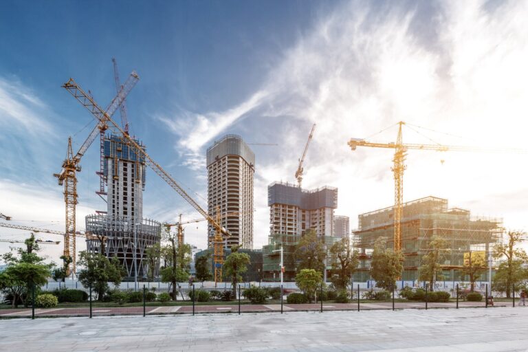 Construction of large skyscrapers and offices